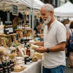 Embracing Simplicity: How Minimalism Can Enhance Your Health Adventures 9 A man shopping at the farmers market
