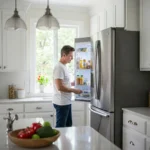 Looking in the fridge