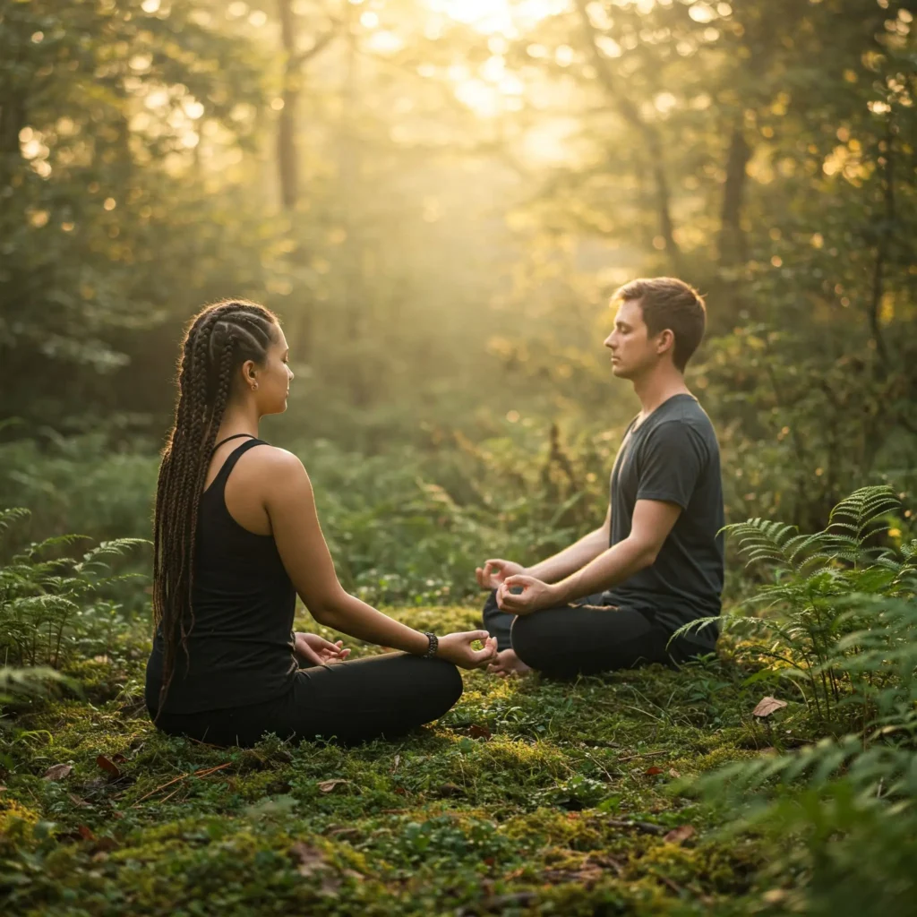 Exploring Your Values and Beliefs: A Path to Spiritual Wellness 1 two people sitting in nature
