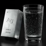 Silver's Enduring Legacy: A Historical Perspective on its Antibiotic Properties 6 A silver bar next to water