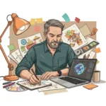 Living with Intention: A Path to a Fulfilling Life 9 A man being productive