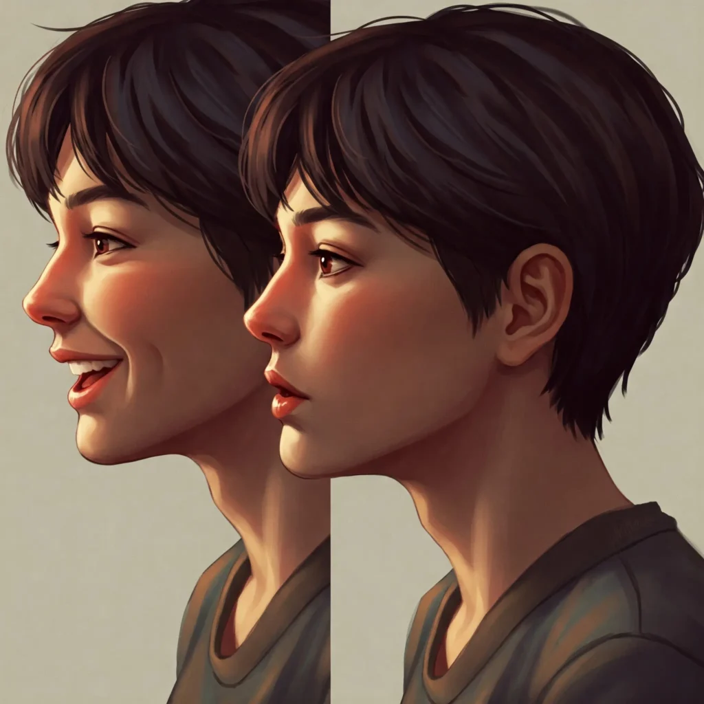 Mewing: A Controversial Practice for Facial Rejuvenation 1 Someone mewing