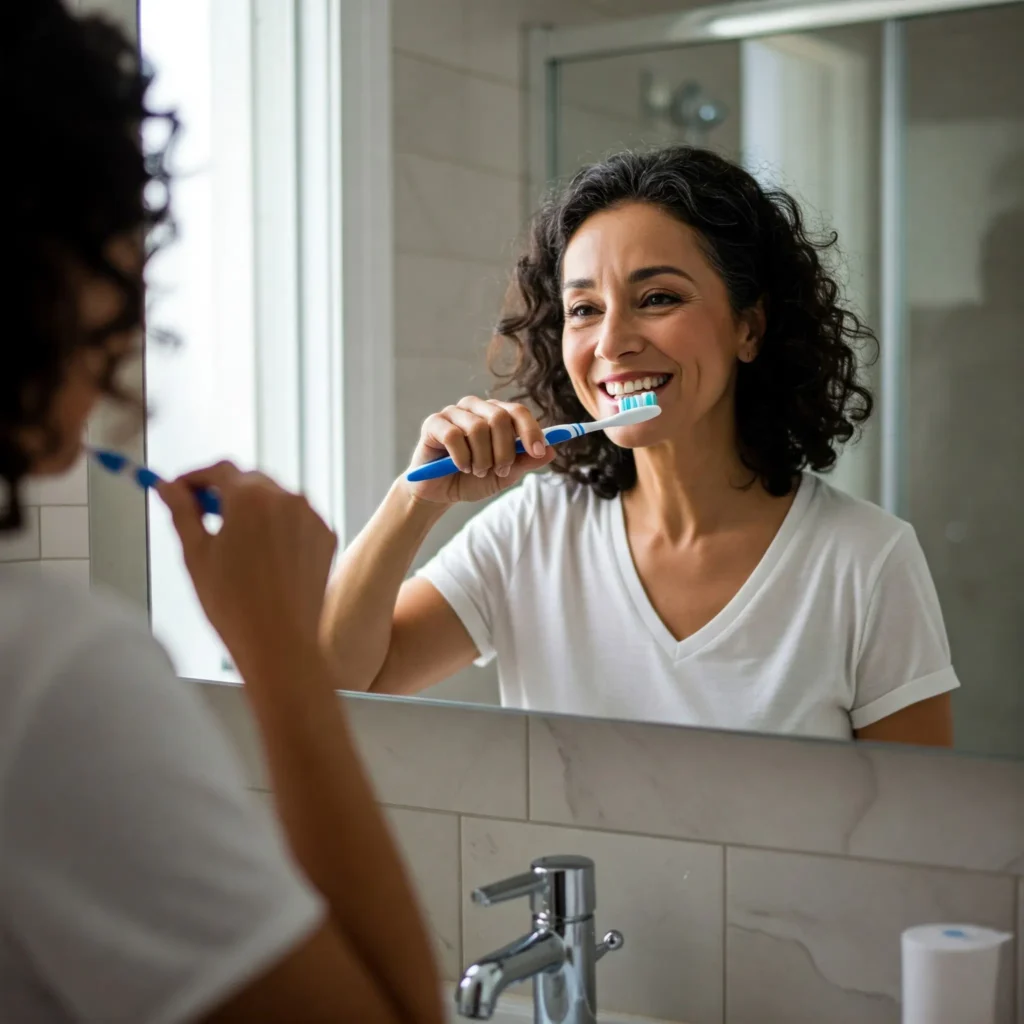 How Your Teeth Play a Huge Role in Overall Bodily Health 1 A woman brushing her teeth
