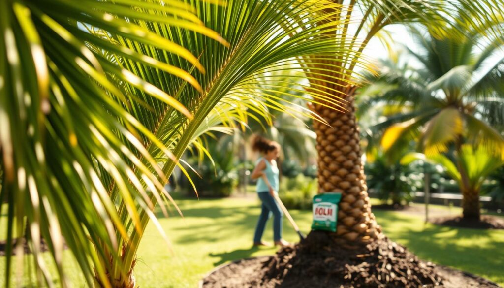 palm fertilizer application