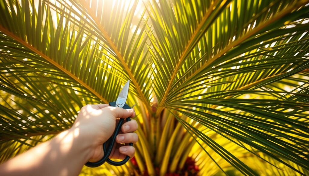 palm pruning techniques